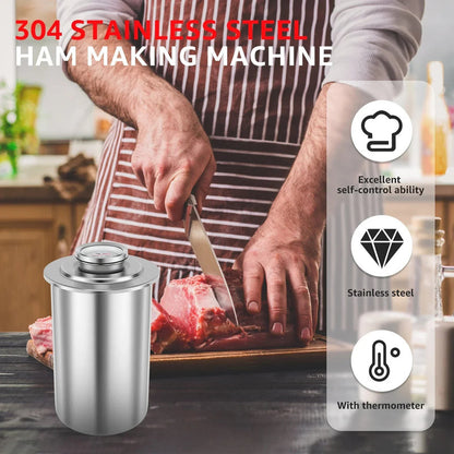 Stainless Steel Ham Maker with Thermometer - Image 5