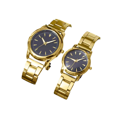 Couple Quartz Gold Watches Set - Image 2