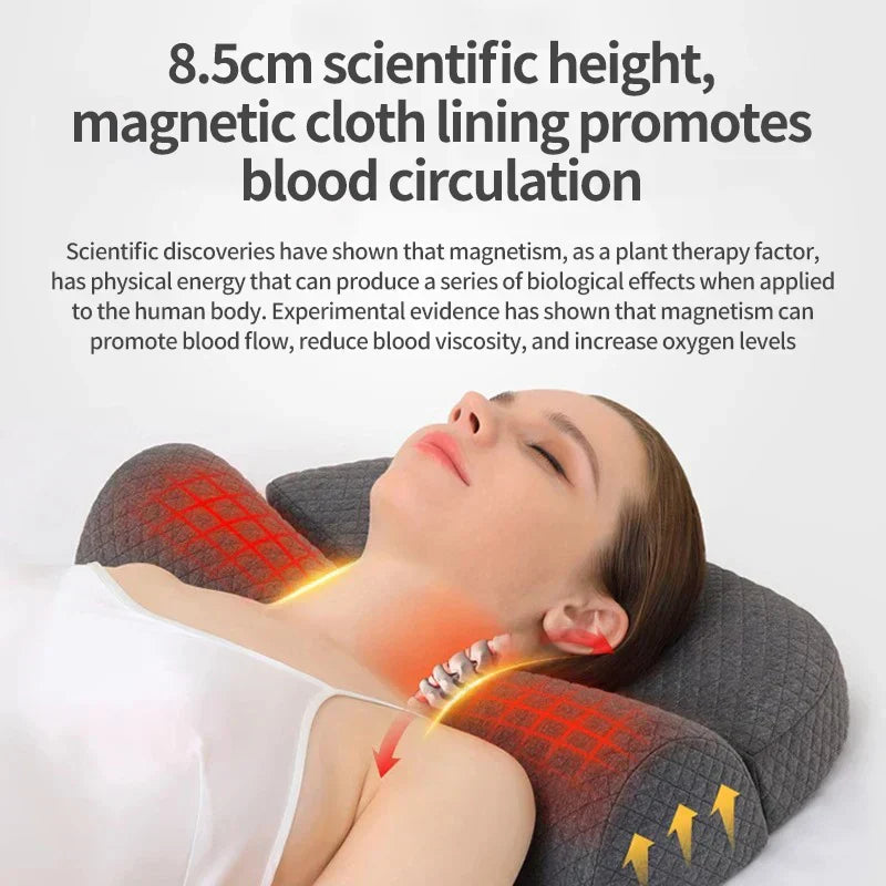 Ergonomic Memory Foam Cervical Pillow Orthopedic Contour Grey - Image 2