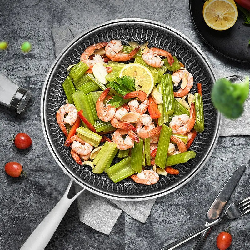 Tri-Ply 316 Frying Pan 32cm Double-Sided - Image 4