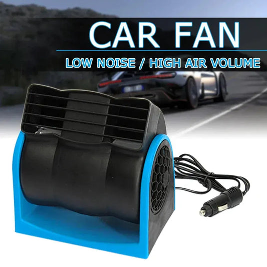 12V Adjustable Car Air Conditioning Fan Dual Speed - Image 4