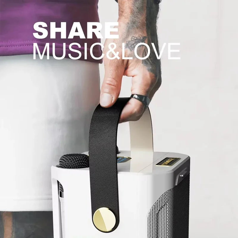 High Power Karaoke Bluetooth Speaker With Dual Microphone - Image 2