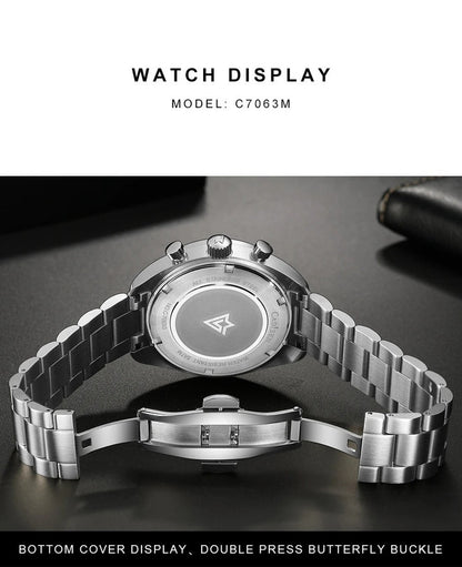 Mens Quartz Chronograph Business Watch - Image 3