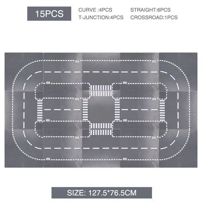 City Road Baseplate Block For Kids Diy Building - Image 7