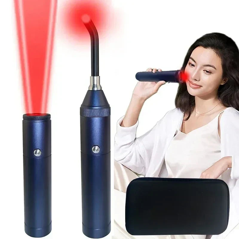 3-in-1 Red Light Therapy Wand Infrared & Blue Light Blue - Image 5