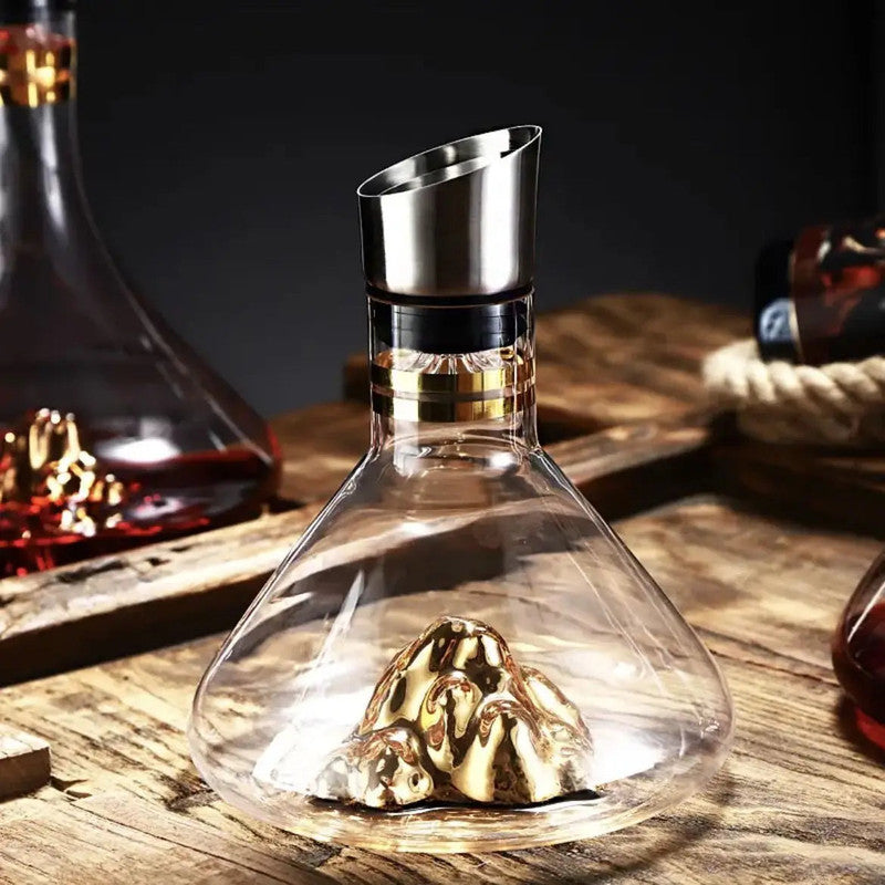 1500ML Iceberg Crystal Decanter Handmade Lead-Free Glass Wine - Image 7