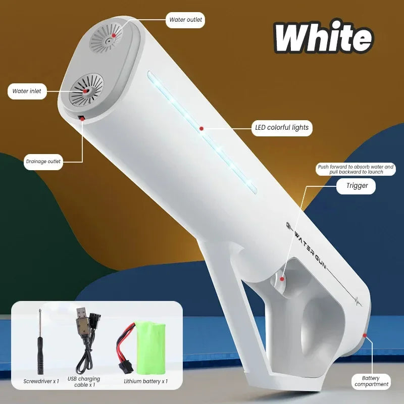 Super Powerful Automatic Water Gun Toy With Led Lights - Image 5