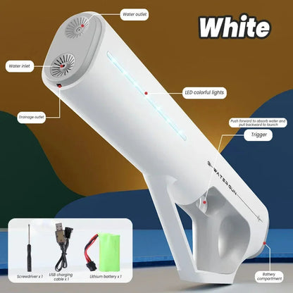 Super Powerful Automatic Water Gun Toy With Led Lights - Image 5