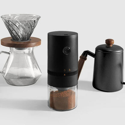 Portable USB C Rechargeable Coffee Grinder  Mill Black - Image 4