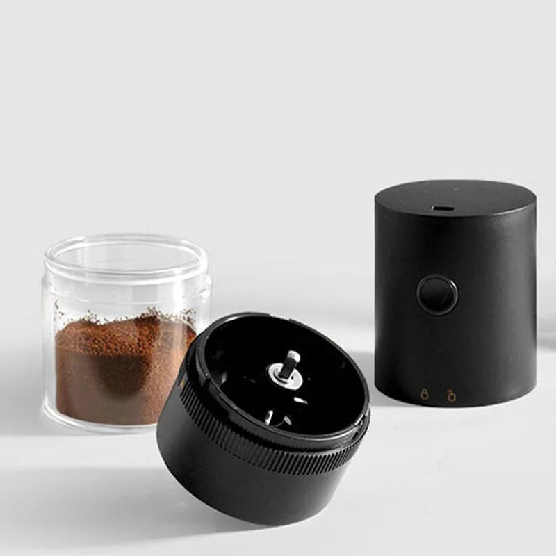 Portable USB C Rechargeable Coffee Grinder  Mill Black - Image 6