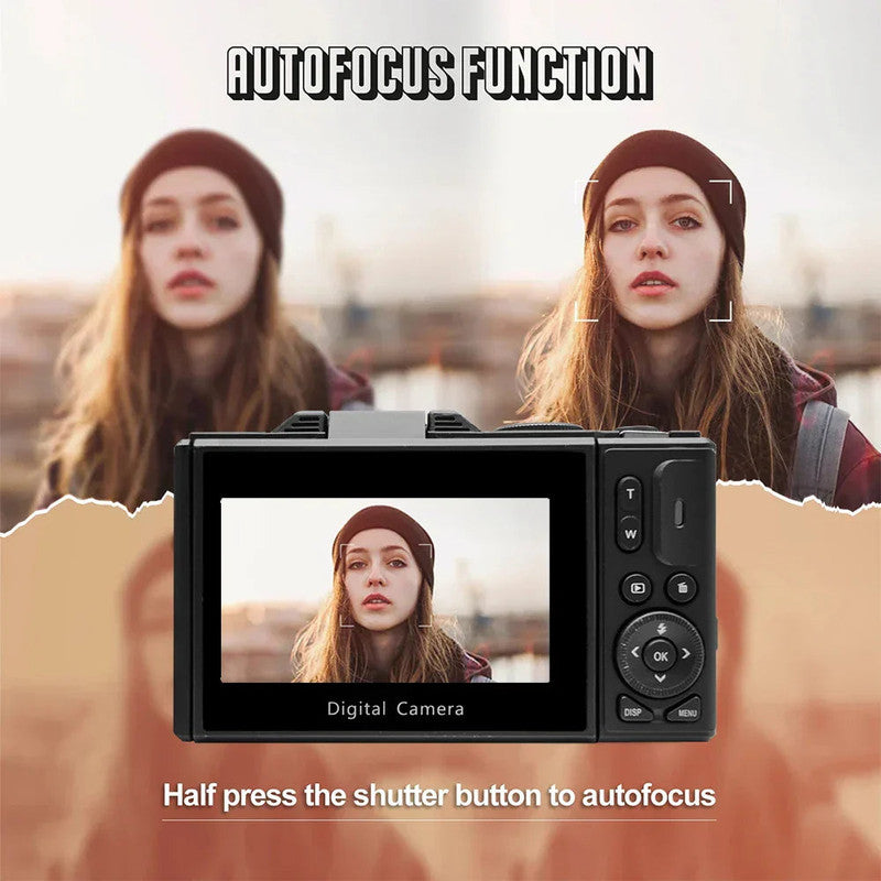 4K Digital Camera for Photography 64MP Vlogging Black - Image 8