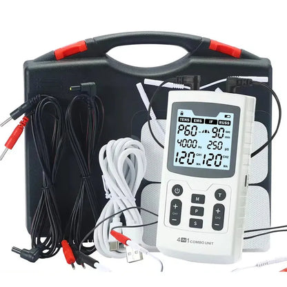 Electric Muscle Therapy Stimulator Interferential Device