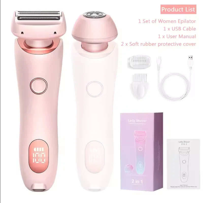 2 in 1 Waterproof Electric Shaver Hair Removal  - Image 4