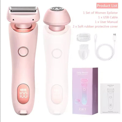 2 in 1 Waterproof Electric Shaver Hair Removal  - Image 4