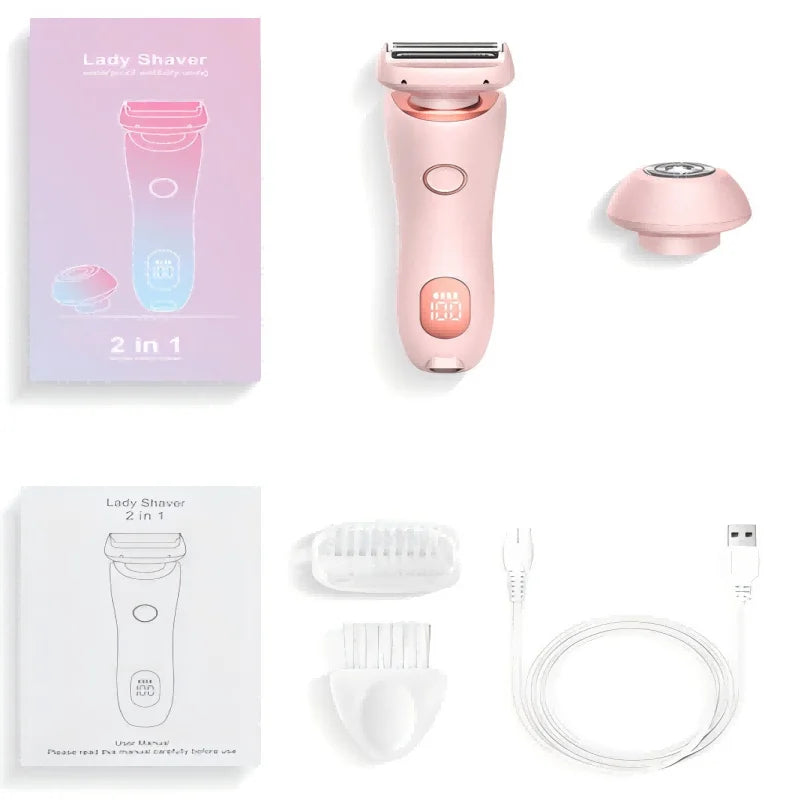 2 in 1 Waterproof Electric Shaver Hair Removal  - Image 7