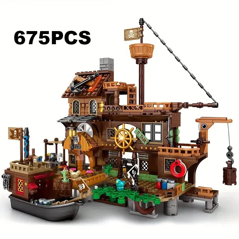 Pirate Island Fortress Building Blocks Set - Image 4