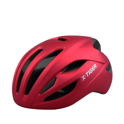 Lightweight Racing-Inspired Adult Bicycle Helmet Red - Image 3