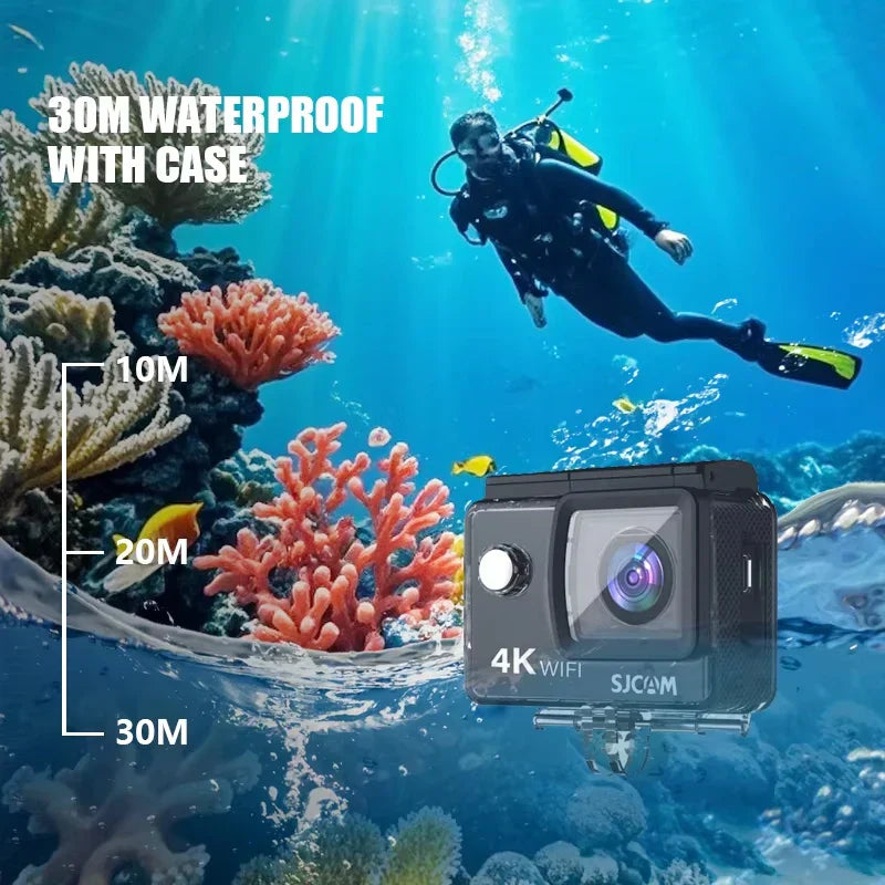 4K Action Camera 30M Waterproof Sports Cam Balck - Image 3