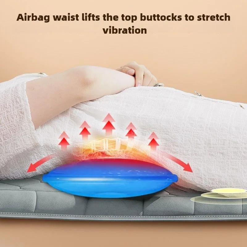 Electric Full Body Massage Mattress with Heat, Airbag, and Kneading Grey - Image 7