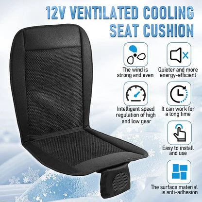 Spacer Car Cooling Seat Cushion-Fan  System Black - Image 4