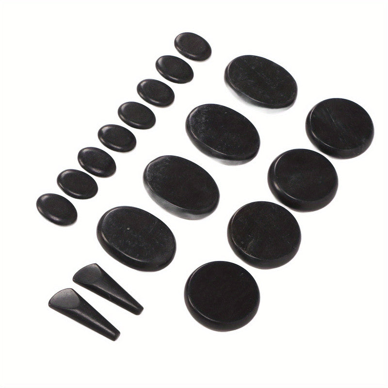18Pcs Heated Basalt Massage Stones With Warmer Box - Image 2