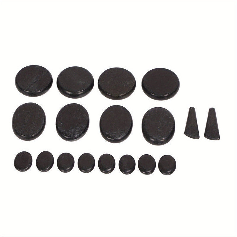 18Pcs Heated Basalt Massage Stones With Warmer Box - Image 3