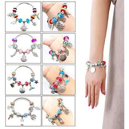Unicorn & Mermaid Charm Bracelet Craft Kit for Girls - Image 2