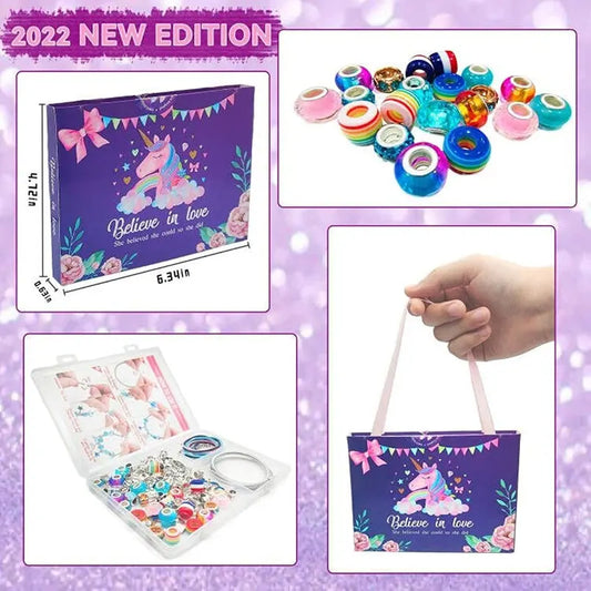 Unicorn & Mermaid Charm Bracelet Craft Kit for Girls - Image 4