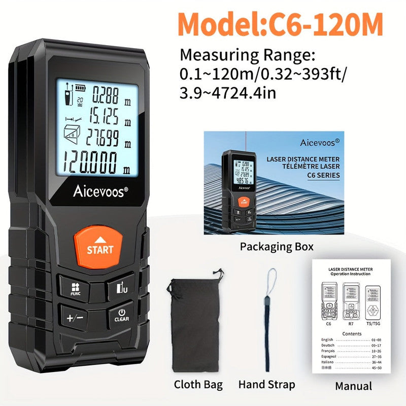 Laser Distance Meter with 120M Electronic Tool - Image 2