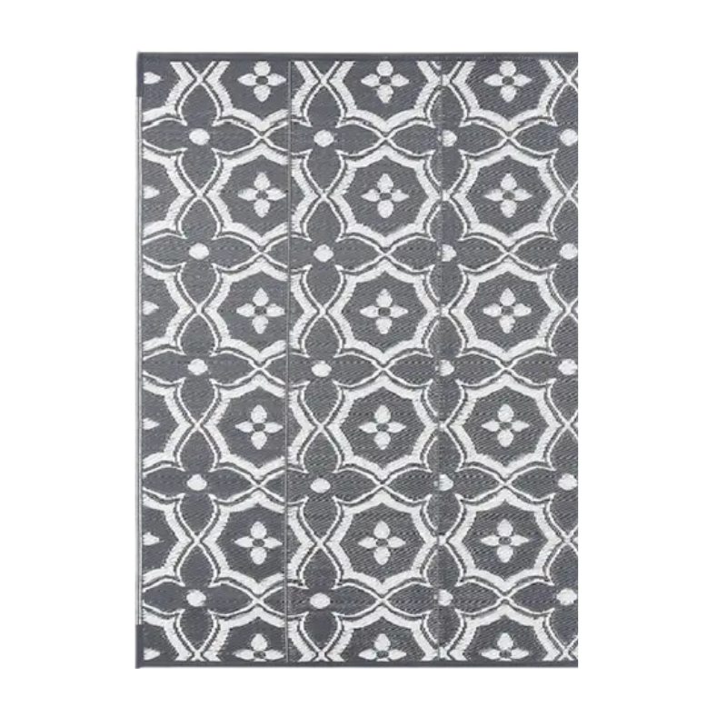 Outdoor Reversible Patio Mat Geometric Pattern - Image 6
