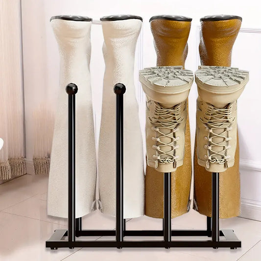 Black Metal Shoe Rack Organizer for Entryway - Image 3