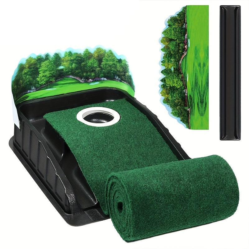 Golf Accelerator Indoor Putting Mat with Ball Return - Image 2