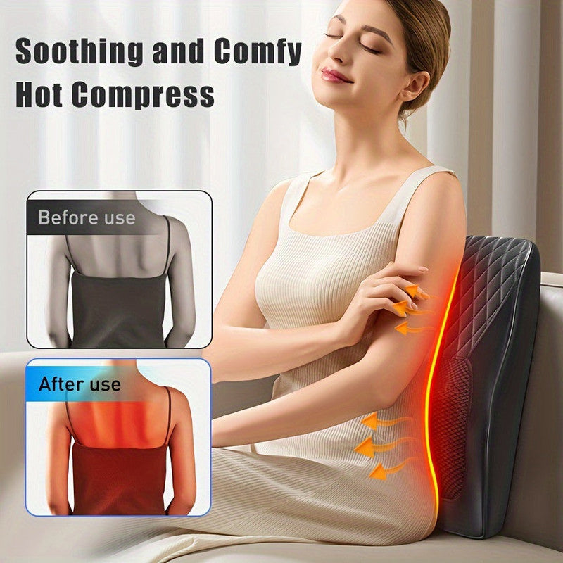 Heated Neck & Back Massager Pillow - Image 3