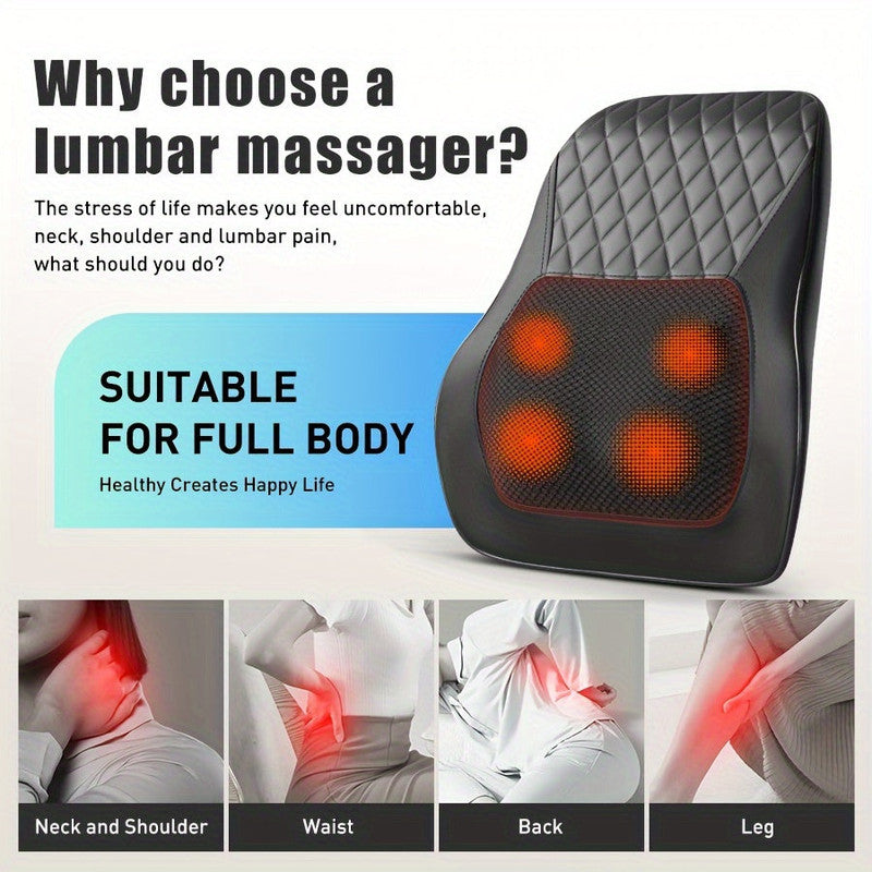 Heated Neck & Back Massager Pillow - Image 5