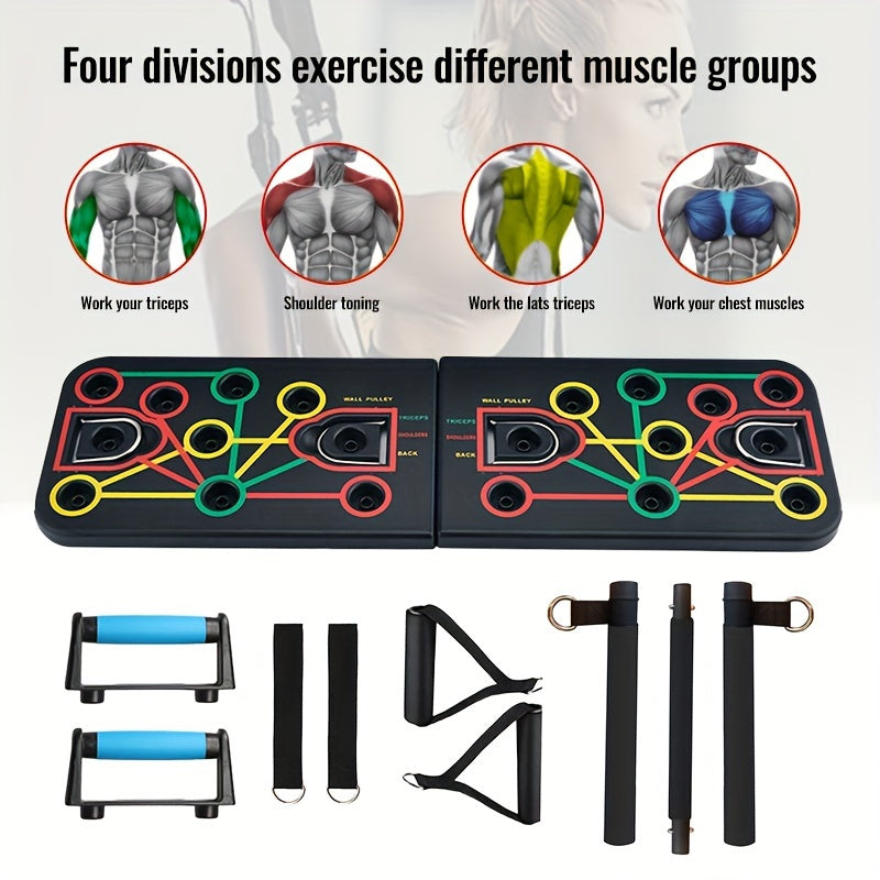 Push-Up Board Set with Resistance Bands - Image 7
