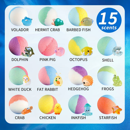 Surprise Toy Bath Bombs for Kids (15-Pack) - Image 5