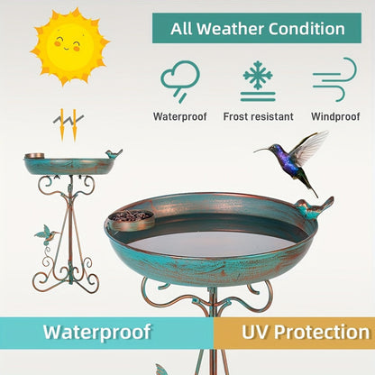 Bird Bath with Feeder Pedestal - Image 3