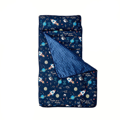 Rocket Pattern Nap Mat for Kids Travel & Daycare - Image 2