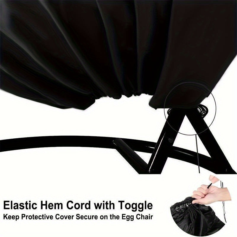 Heavy-Duty Hanging Egg Chair Cover with Zipper Closure - Image 5