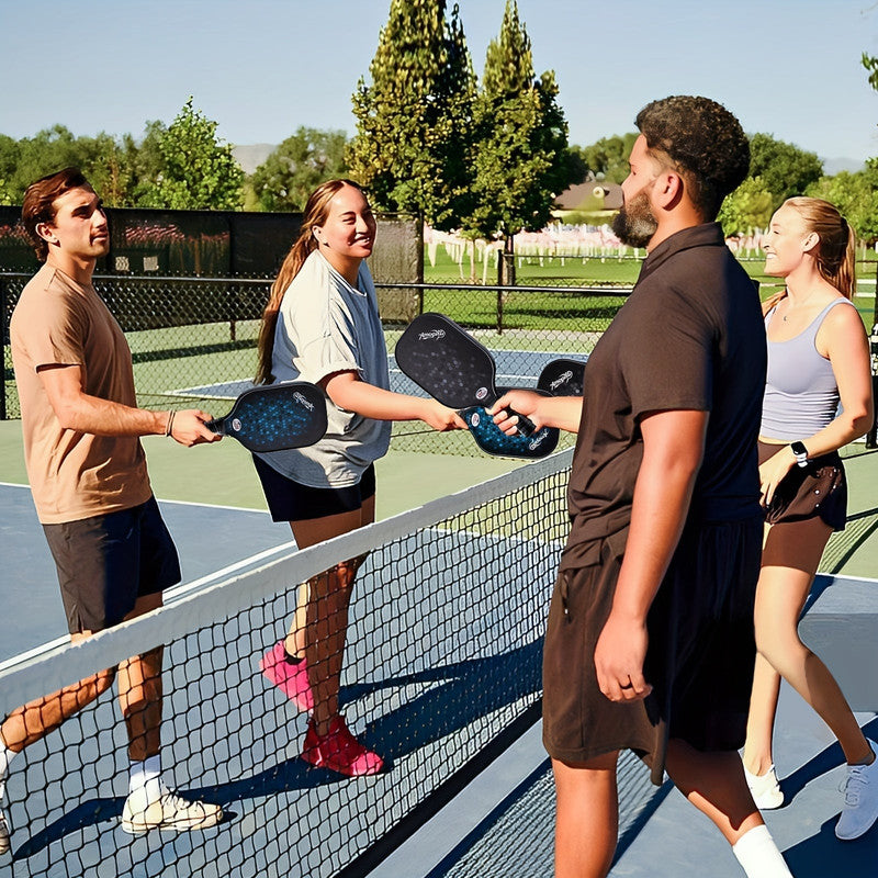 Pickleball Paddle Set 4-Pack Fiberglass Beginners - Image 2