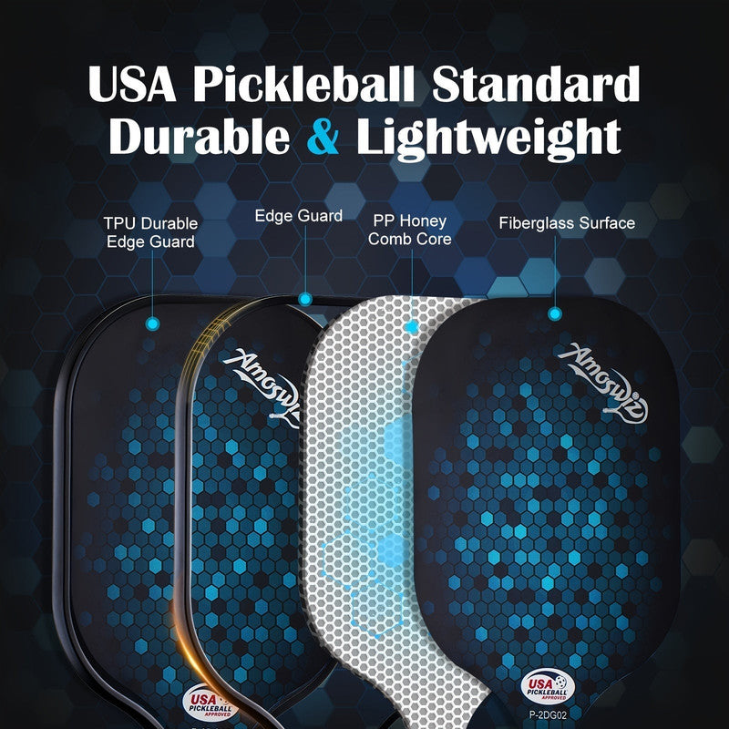 Pickleball Paddle Set 4-Pack Fiberglass Beginners - Image 5