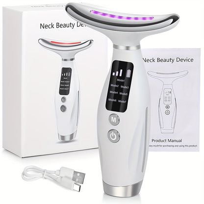 Neck & Face Massager Heated Skincare Tool (7-in-1) - Image 3
