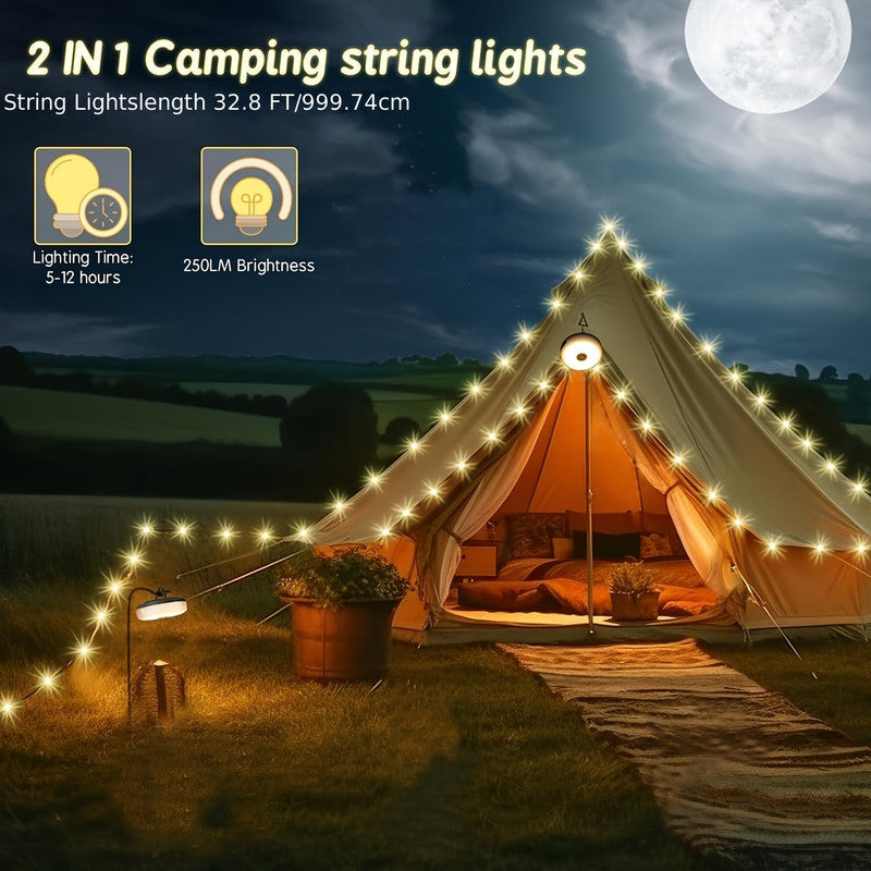 Rechargeable Camping String Lights with 5 Modes - Image 2