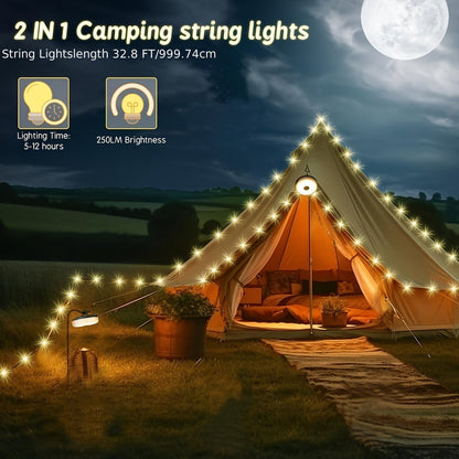 Rechargeable Camping String Lights with 5 Modes - Image 2