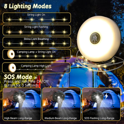 Rechargeable Camping String Lights with 5 Modes - Image 4