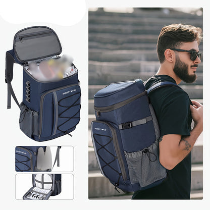 Insulated Sports Backpack 35-Can Blue - Image 4