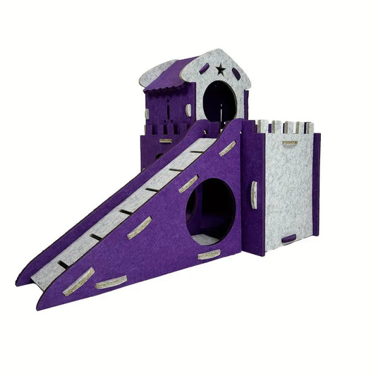 Felt Rabbit Hideaway Bunny Castle Indoor Habitat - Image 4