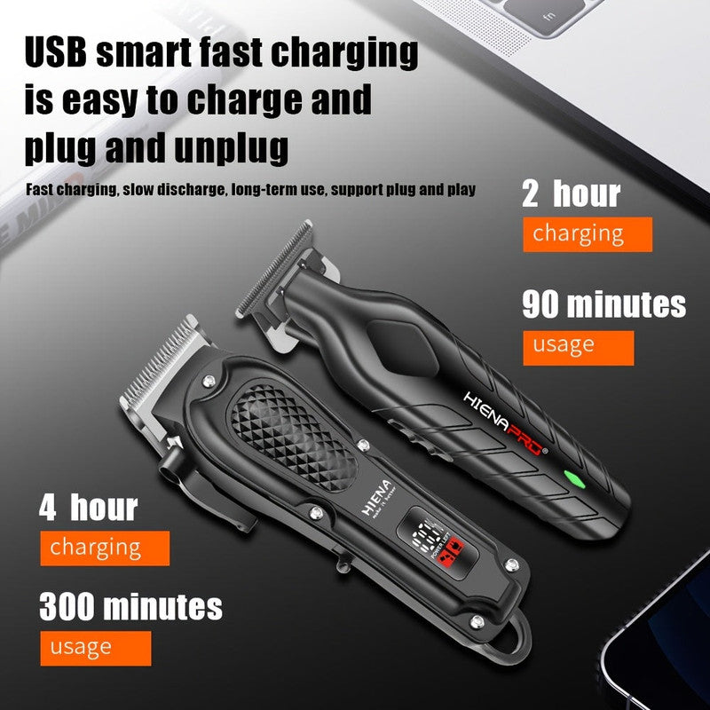 Men's Electric Hair Clipper with LCD Display - Image 2