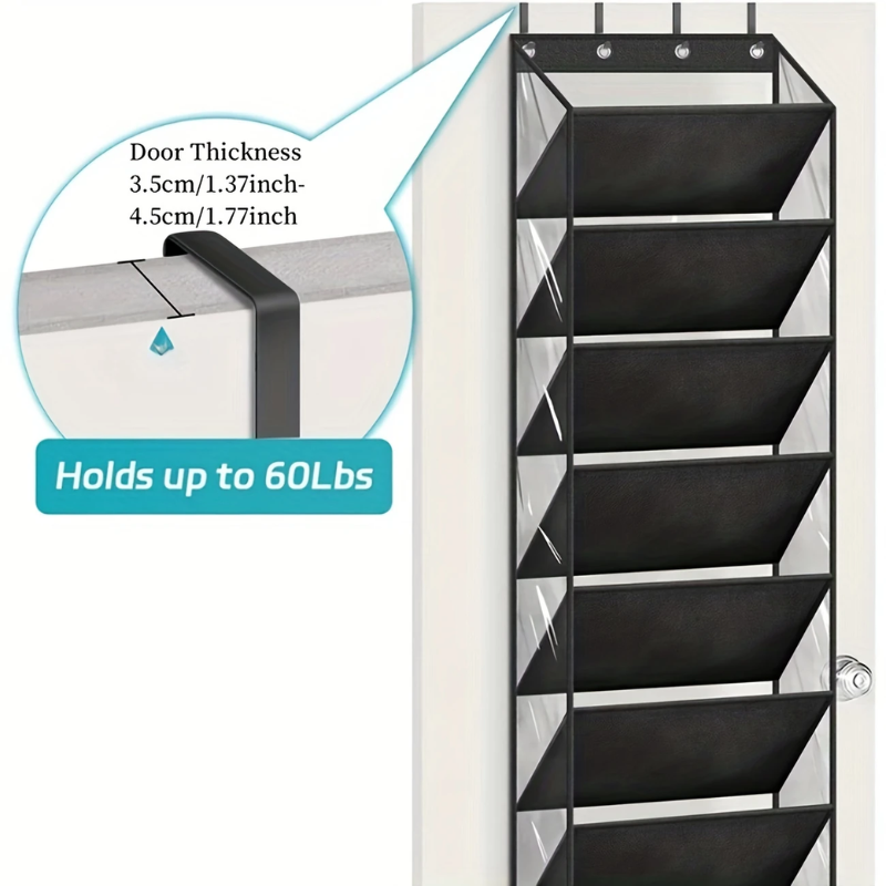 10-Tier Over-the-Door Foldable Shoe Organizer - Image 4
