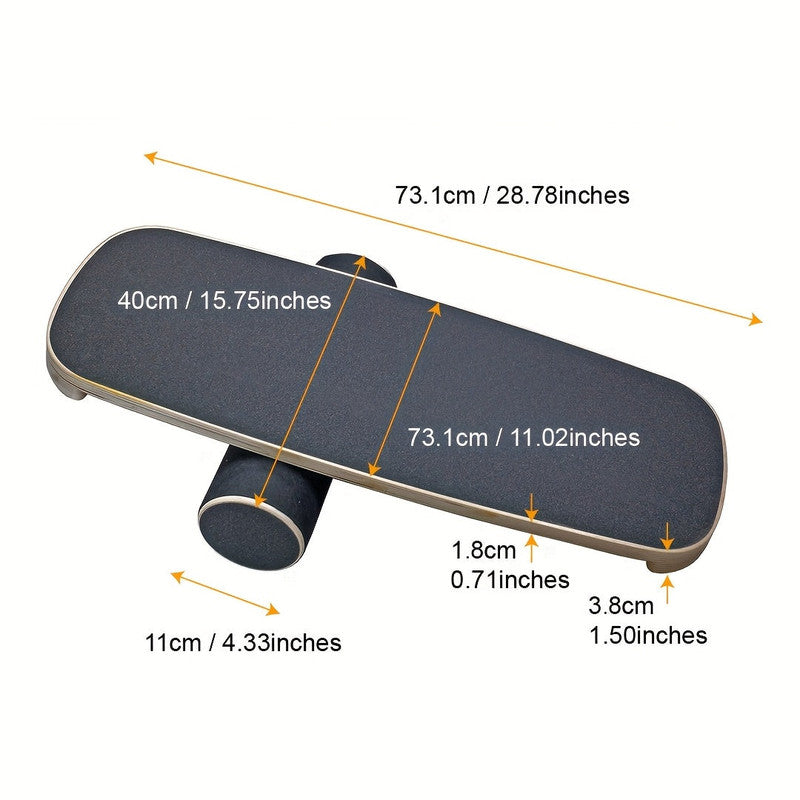 Wooden Surf Balance Board for Core Training - Image 4